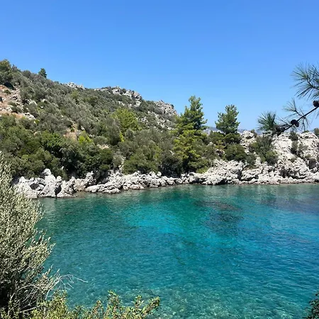 Amos Stone House - Sea View - Private Cove Access Semesterbostad Marmaris